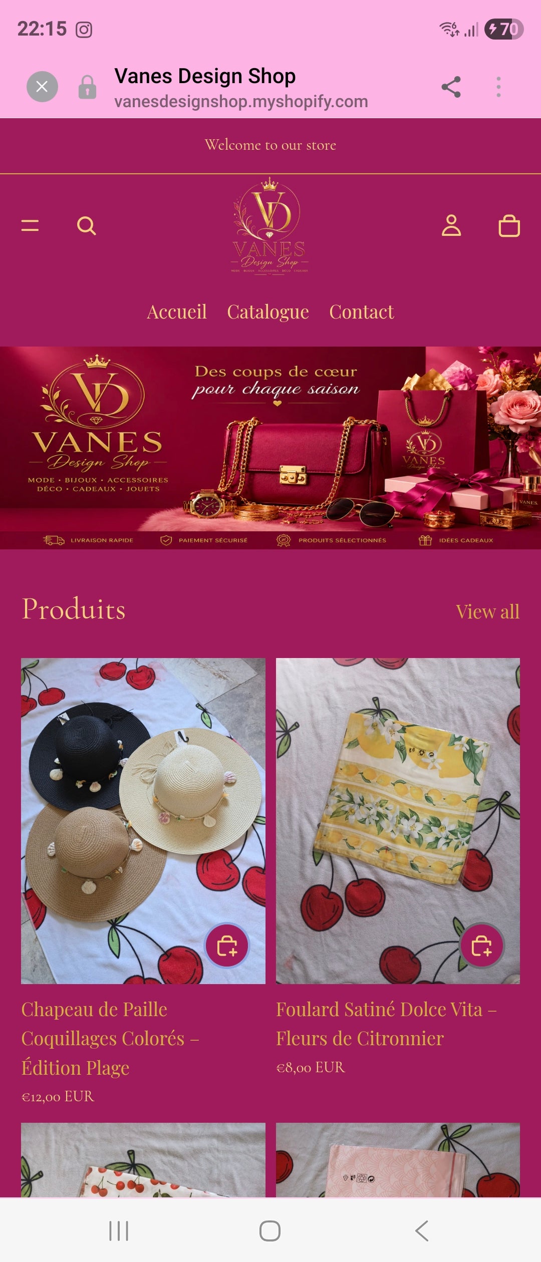 Page d’accueil