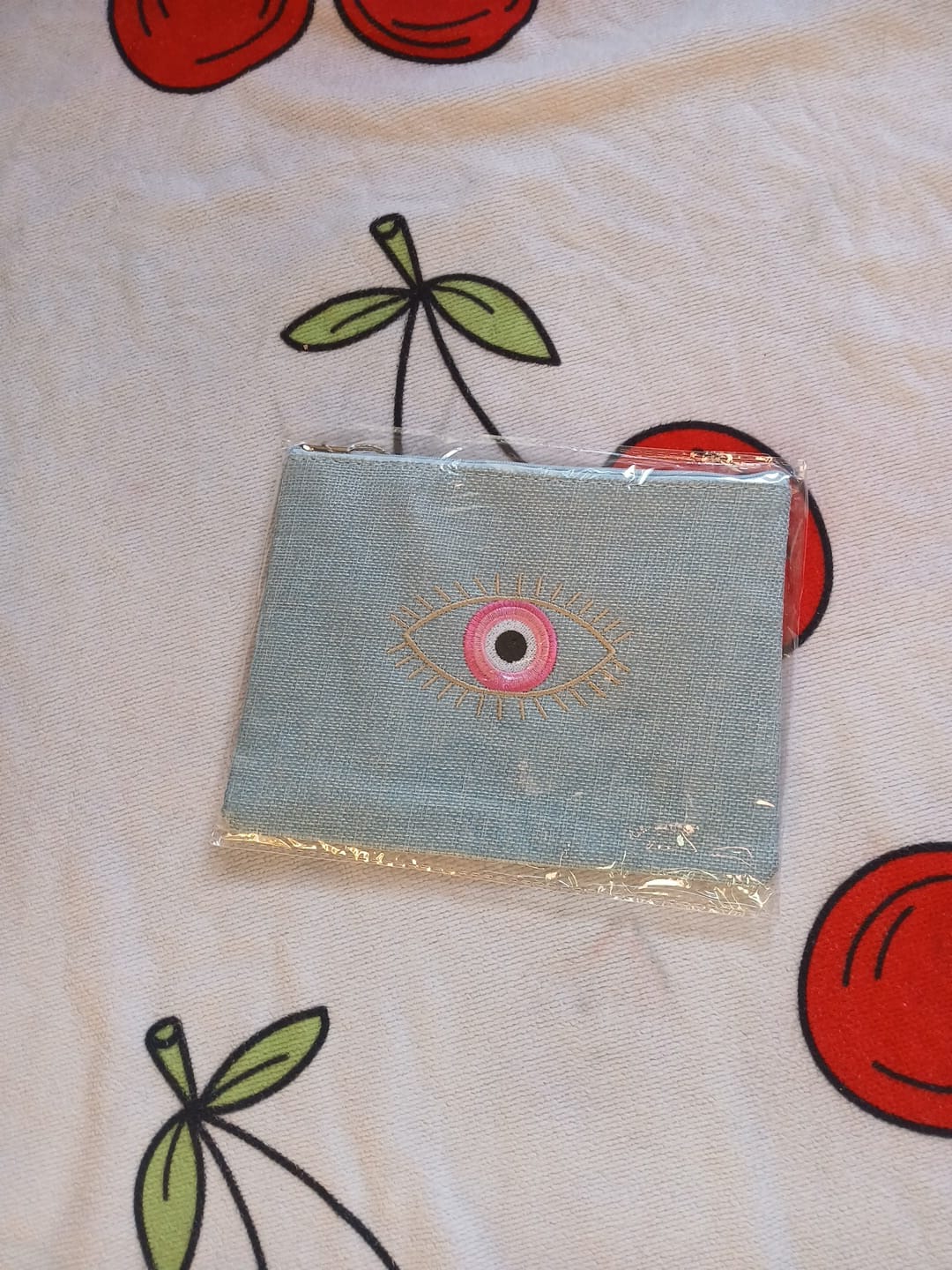 Pochette Italienne Œil Rose Porte-Bonheur