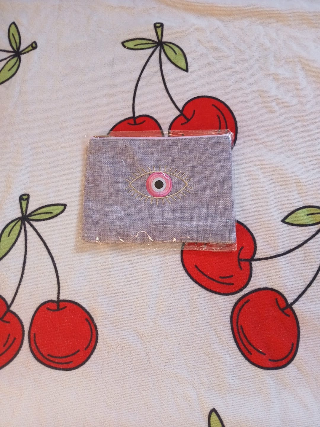 Pochette Italienne Œil Rose Porte-Bonheur