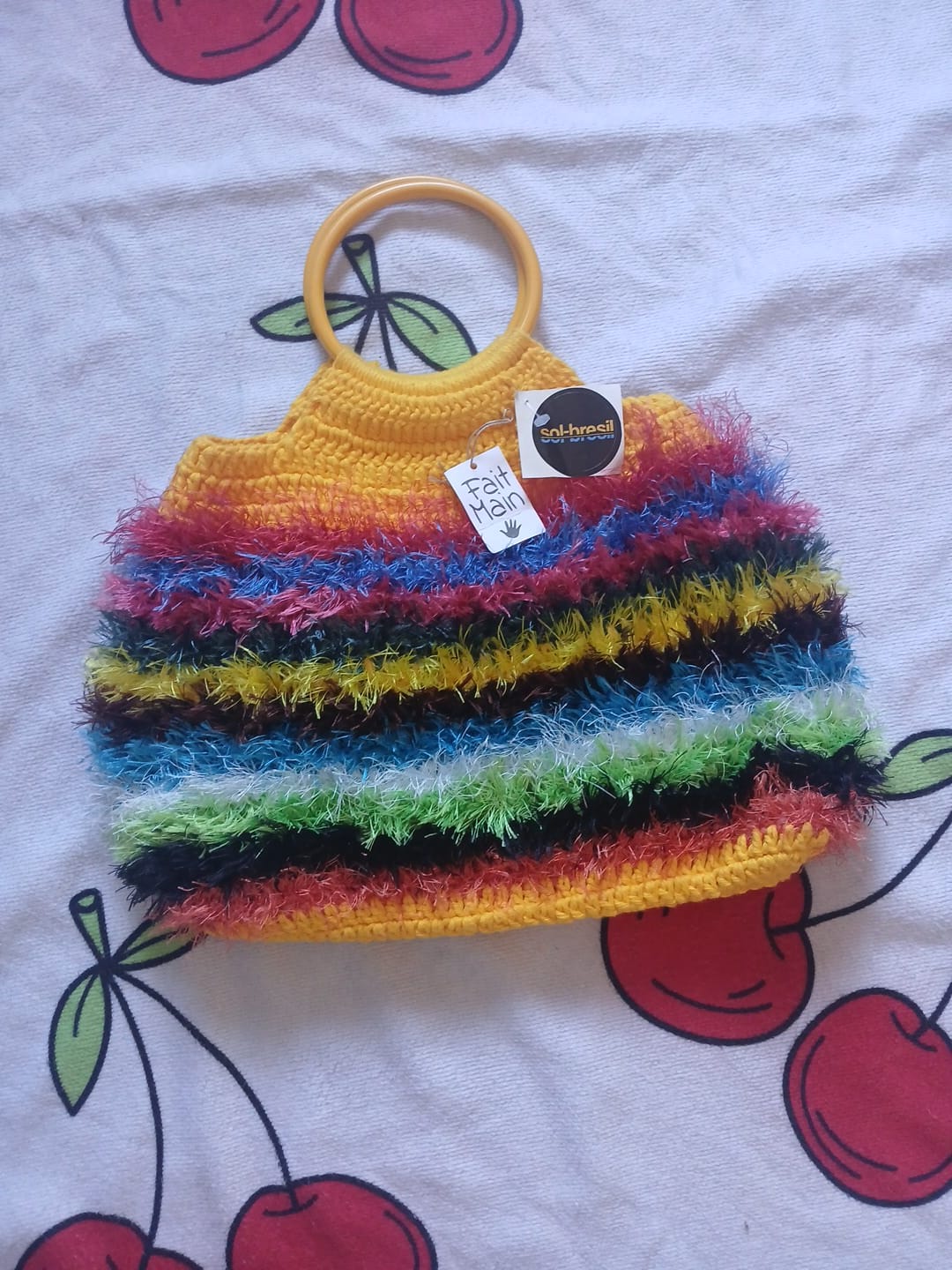 Grand Sac Tricot Artisanal – Sol Brésil