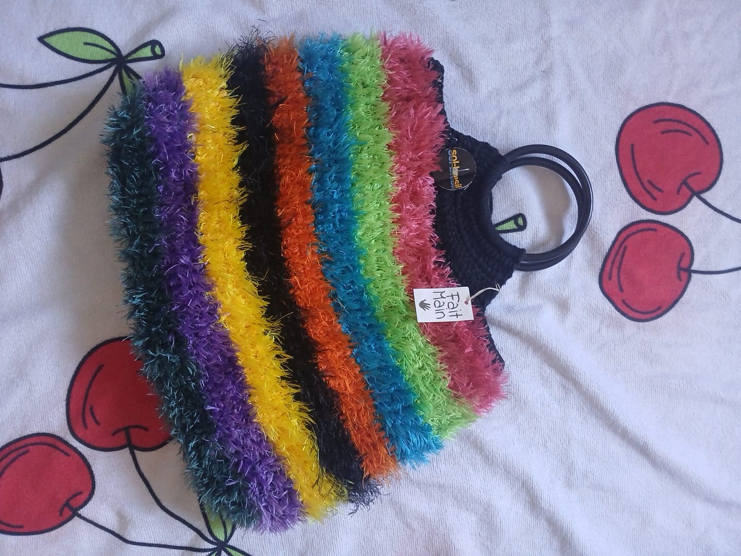 Grand Sac Tricot Artisanal – Sol Brésil